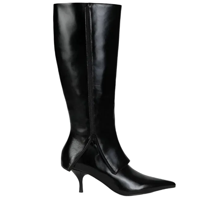 JEFFREY CAMPBELL COVERUP BLACK BOOTS