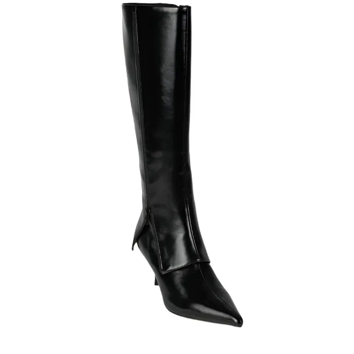 JEFFREY CAMPBELL COVERUP BLACK BOOTS