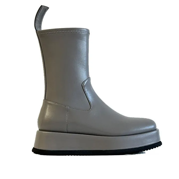 JEFFREY CAMPBELL -  SYNTH GREY BOOTS