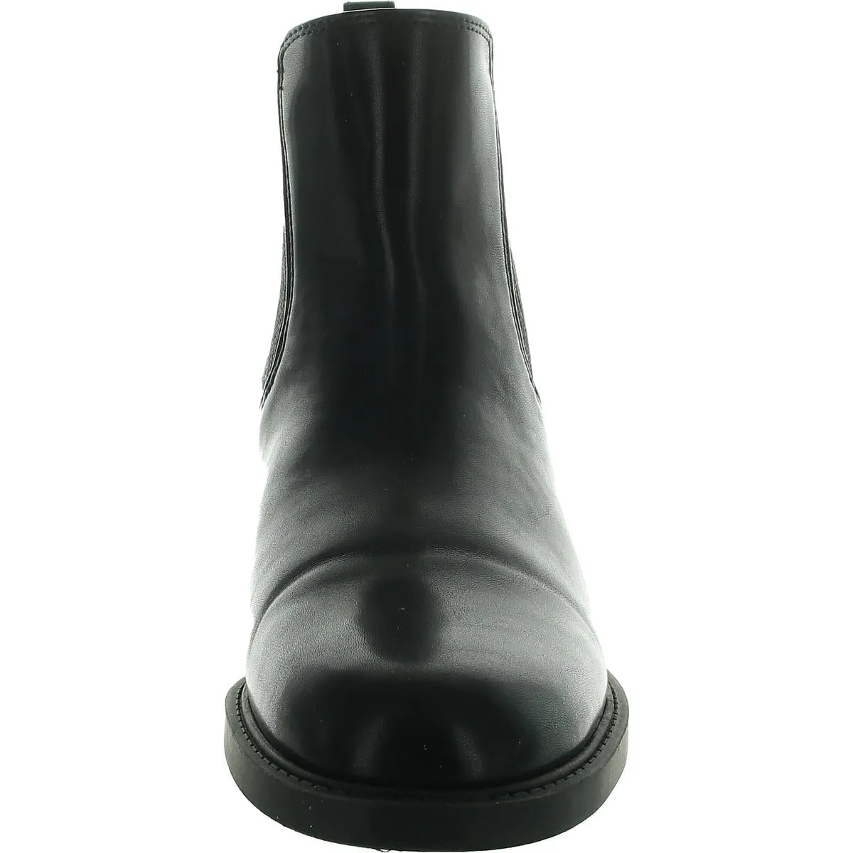 Jeovana Womens Stretch Faux Leather Chelsea Boots