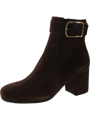 Jesse Womens Round Toe Block Heel Mid-Calf Boots