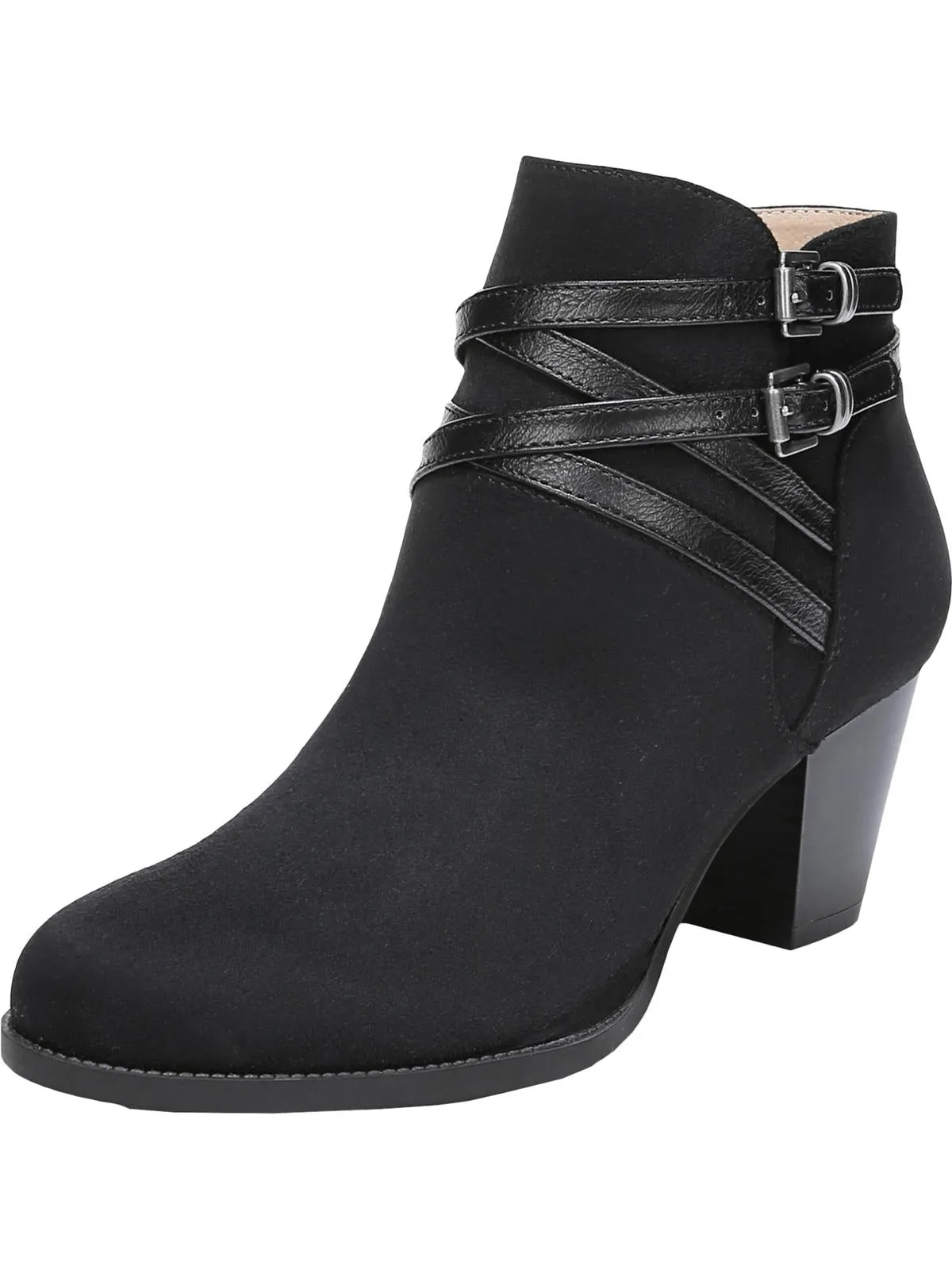 Jezebel Womens Faux Suede Memory Foam Block Heel Boot