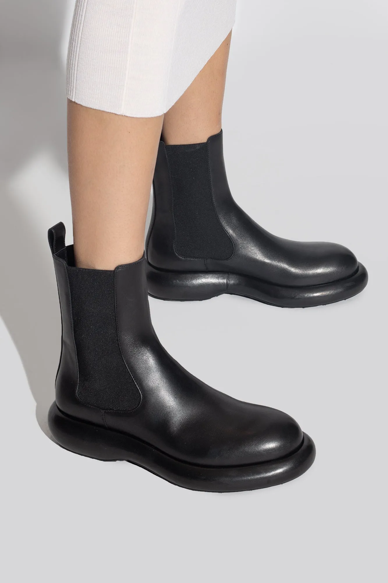 Jil Sander Leather Ankle Boots