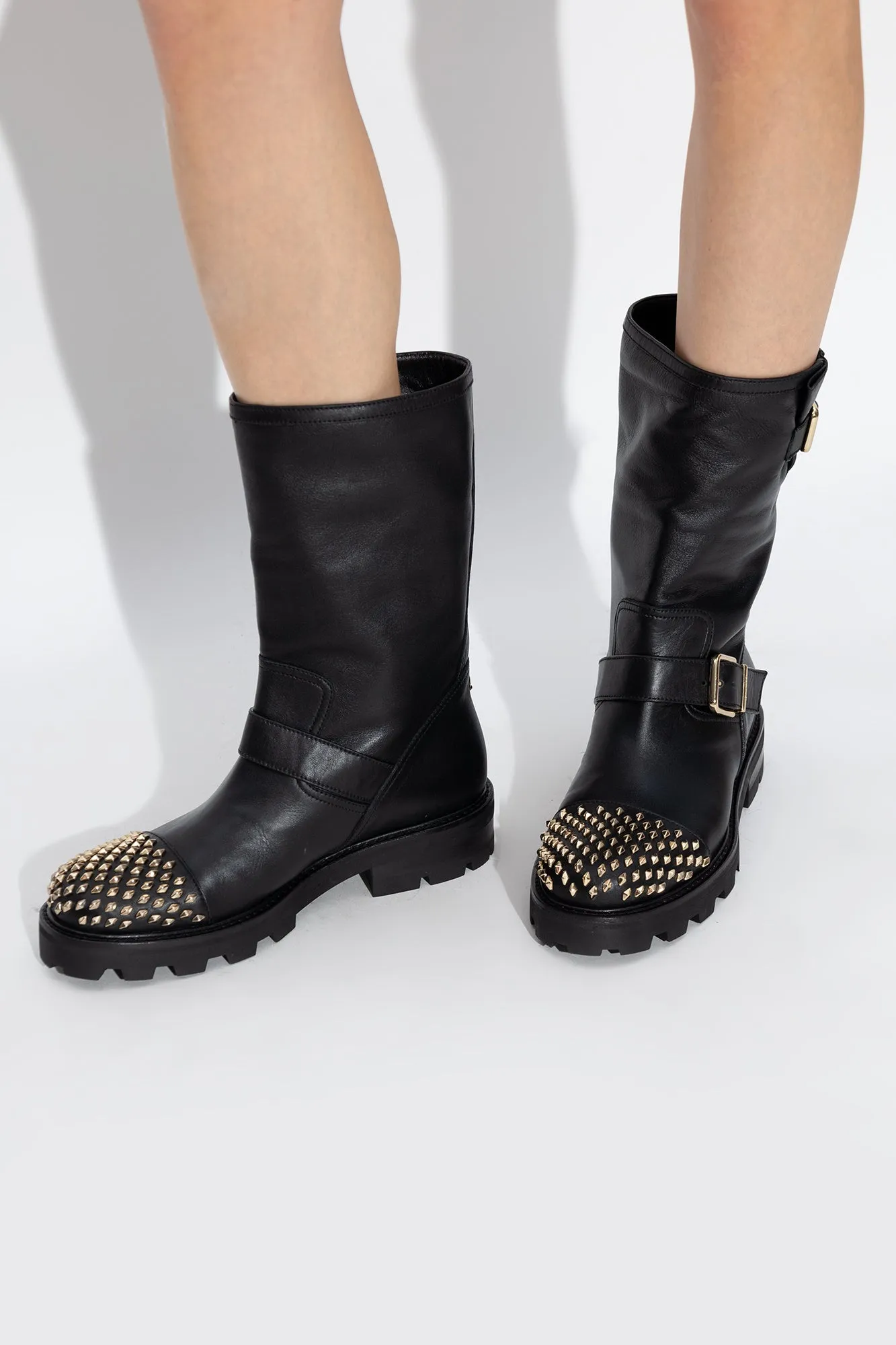 Jimmy Choo Biker Ii Studded Ankle Boots
