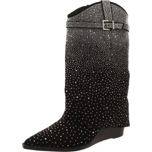 Joe-R Womens Rhinestone Square Toe Cowboy, Western Boots
