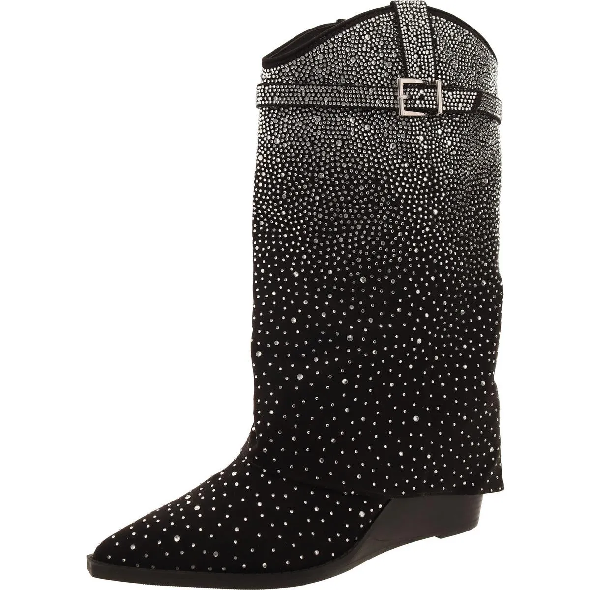 Joe-R Womens Rhinestone Square Toe Cowboy, Western Boots