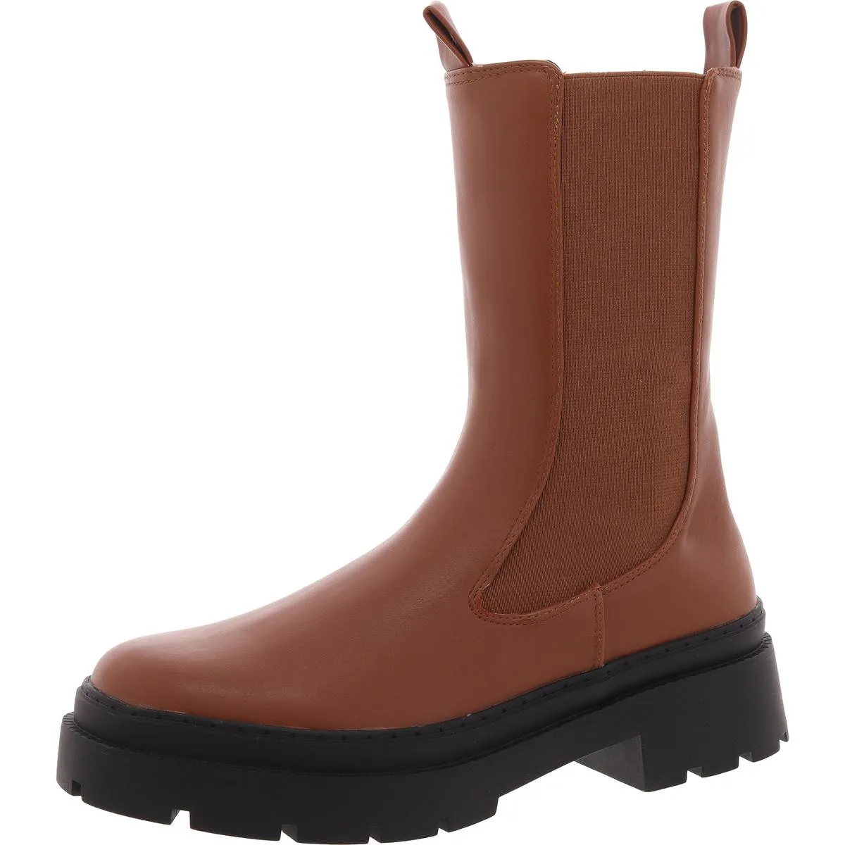 JOLT Womens Laceless Manmade Mid-Calf Boots
