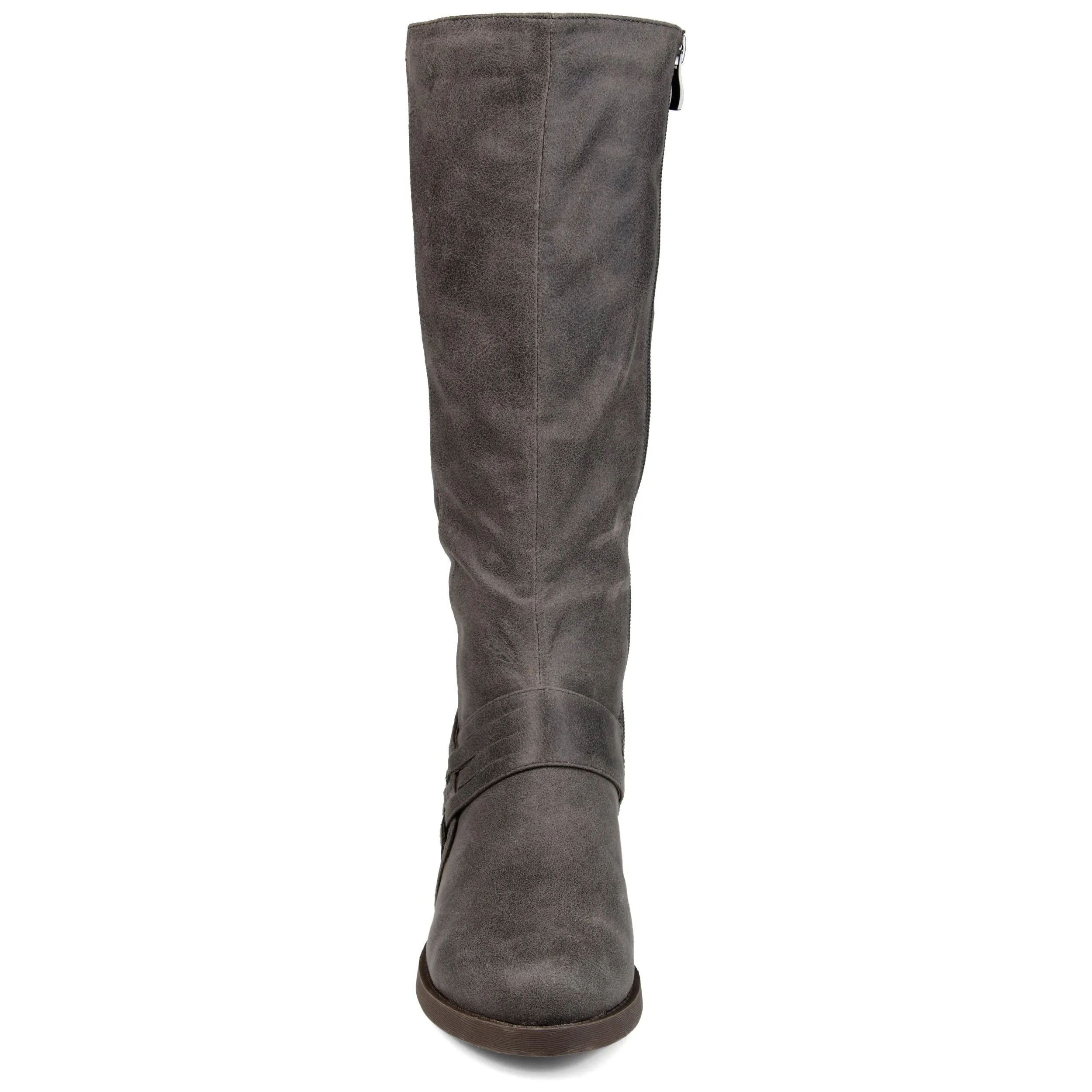 Journee Collection Womens Meg Stacked Heel Riding Boots