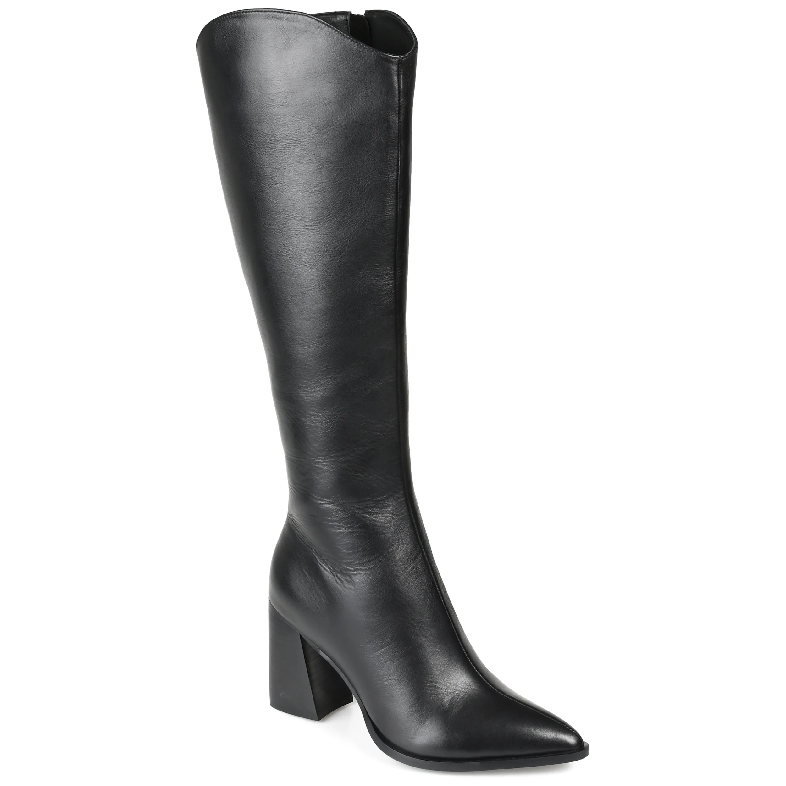 Journee Signature Extra Wide Calf Women's Genuine Leather Tru Comfort Foam Laila Boot