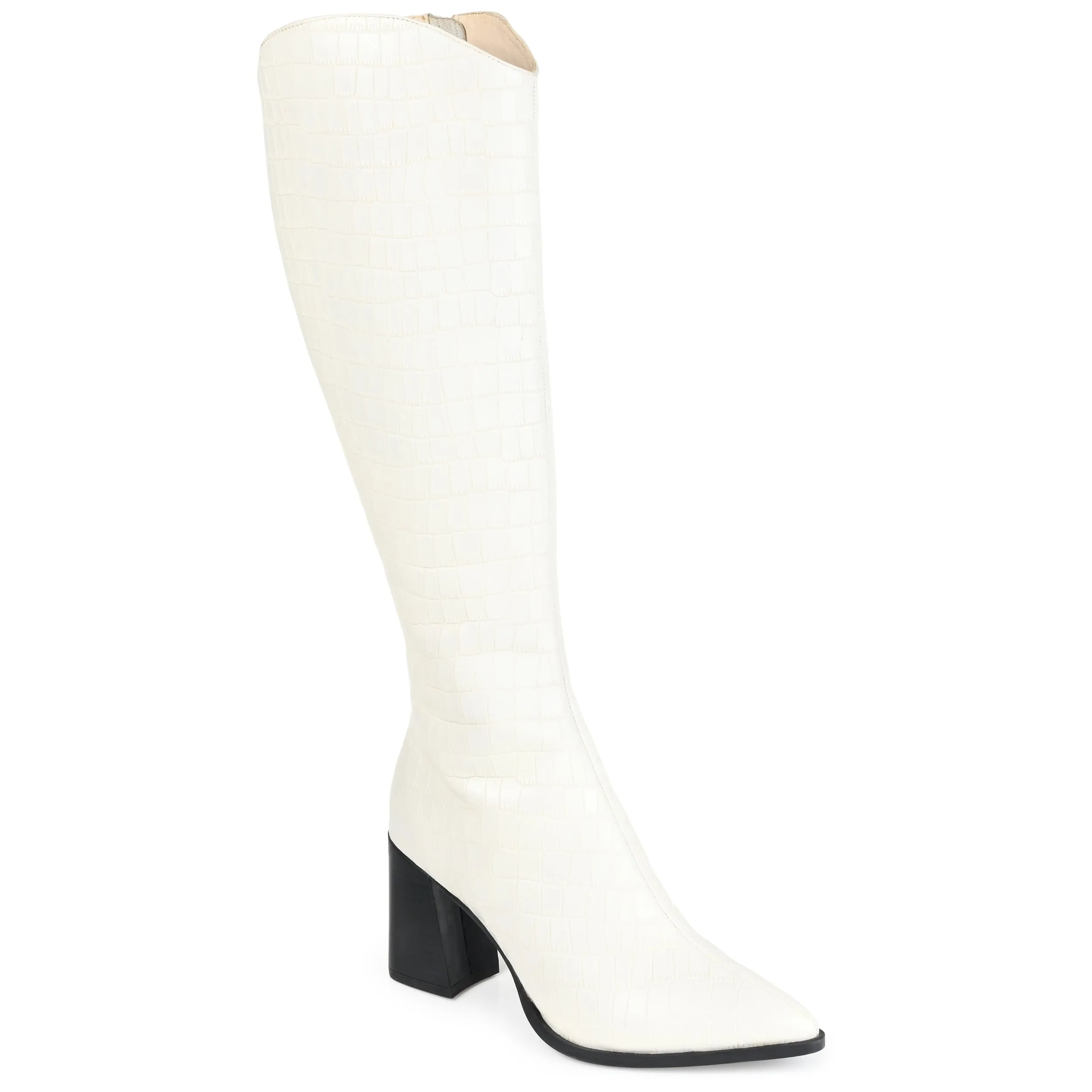 Journee Signature Extra Wide Calf Women's Genuine Leather Tru Comfort Foam Laila Boot