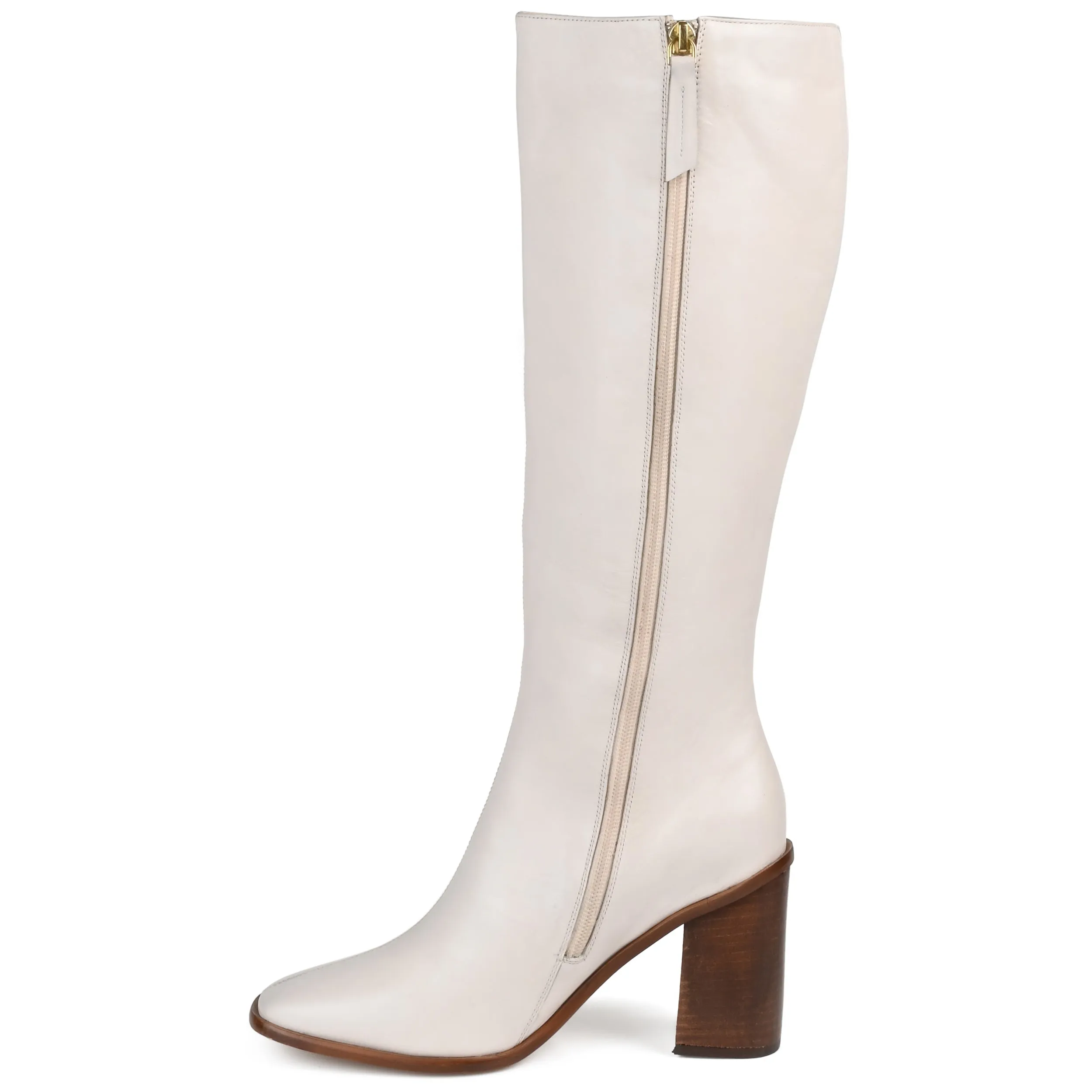 Journee Signature Extra Wide Calf Women's Genuine Leather Tru Comfort Foam Tamori Boot