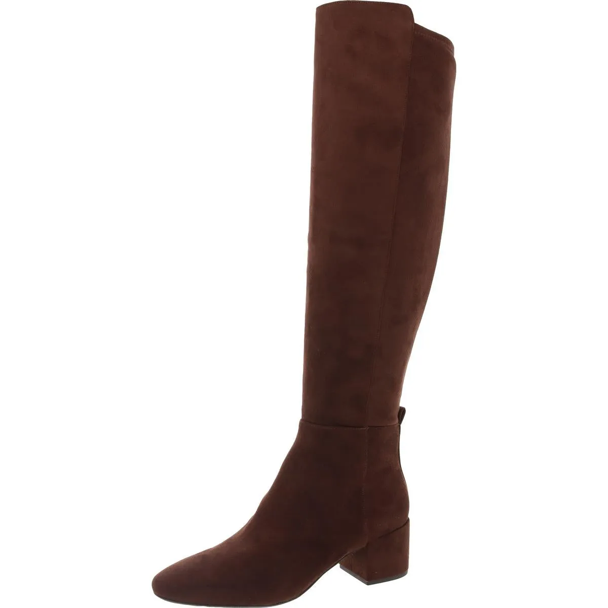 June Womens Zip Up Slip On Knee-High Boots