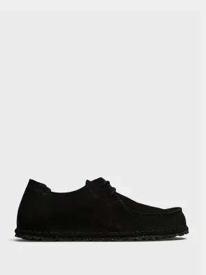 Sleek & Affordable Jute Utti Lace Suede Leather Shoes in Black Advanced package Zipper Closure