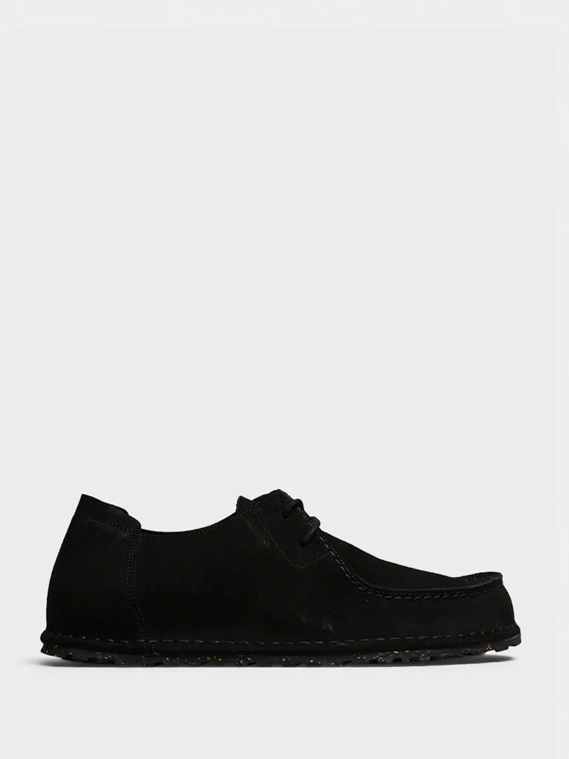 Sleek & Affordable Jute Utti Lace Suede Leather Shoes in Black Advanced package Zipper Closure