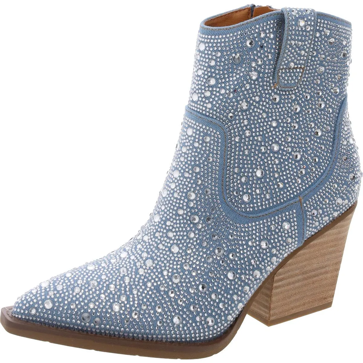 Kady Womens Rhinestone Synthetic Cowboy, Western Boots