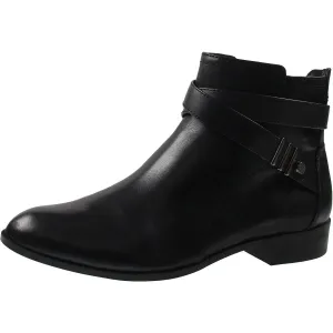 KAEL Womens Laceless Leather Ankle Boots