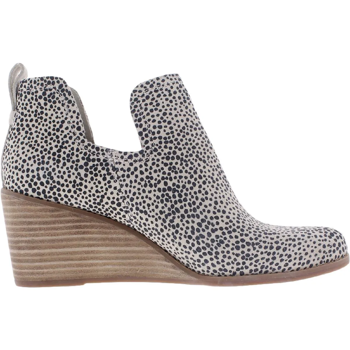 Kallie Womens Animal Print Suede Ankle Boots