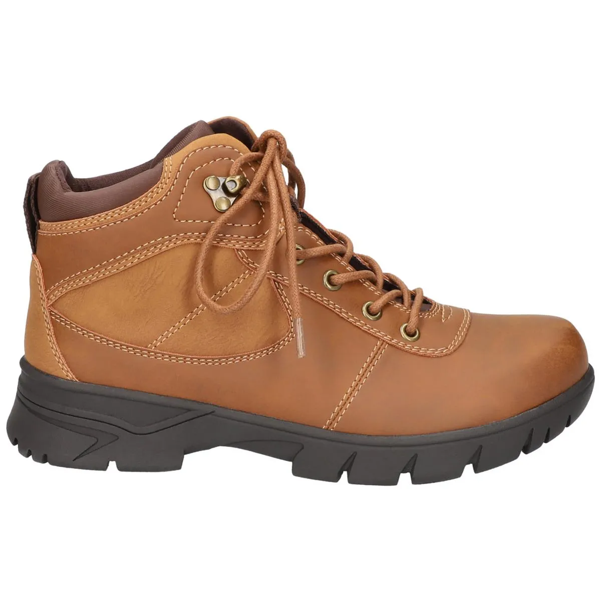 Kayla Womens Lace-Up Faux Leather Work & Safety Boots
