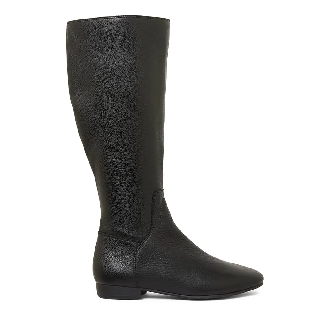 Keaton Boot in Black Leather