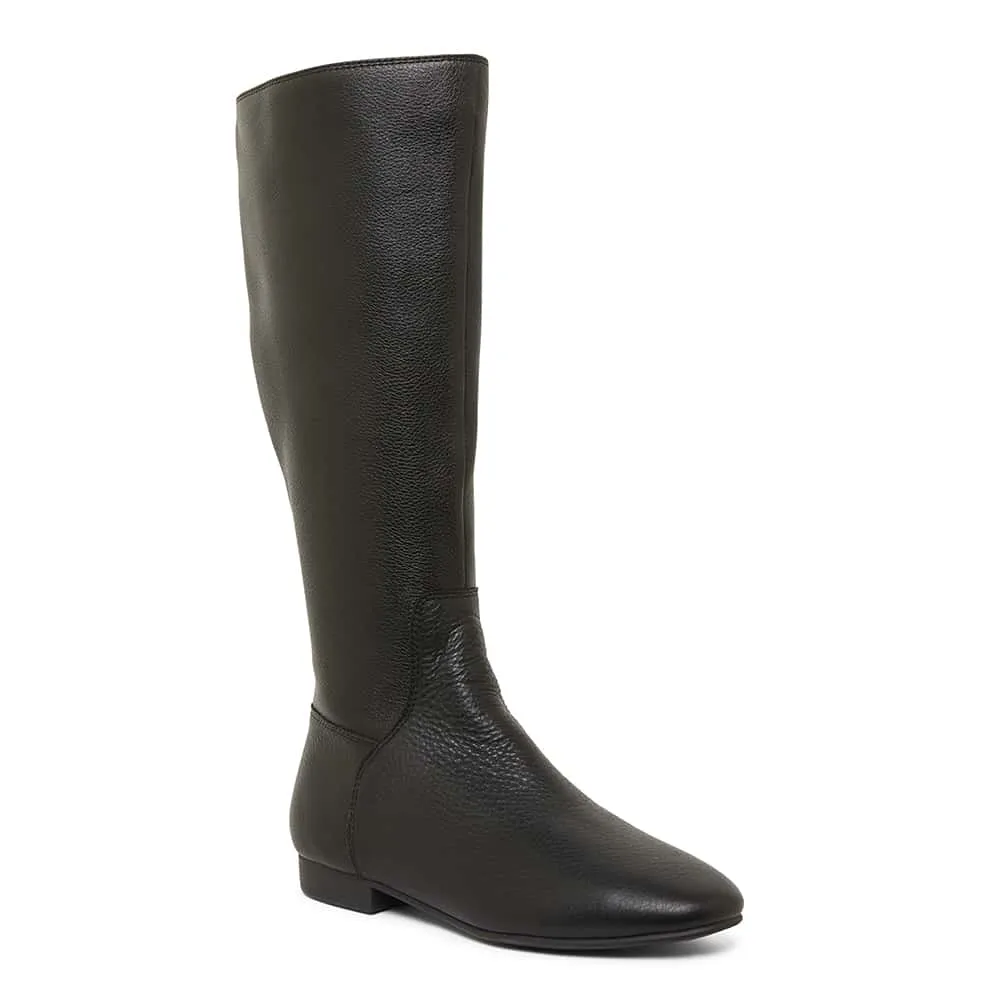 Keaton Boot in Black Leather