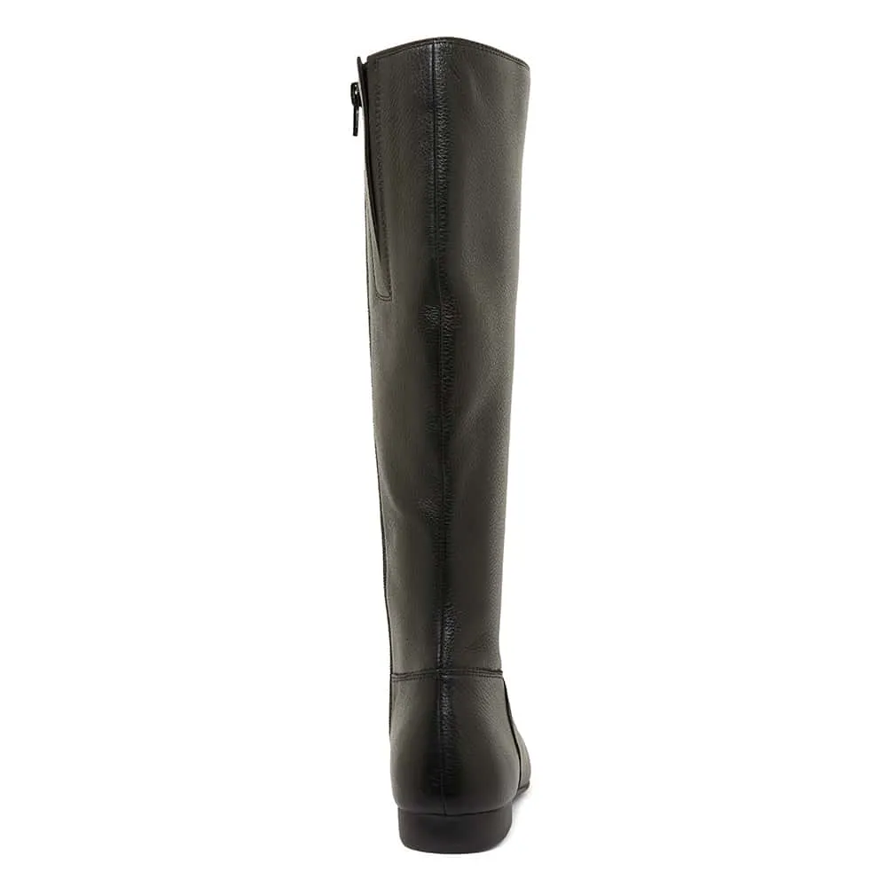 Keaton Boot in Black Leather