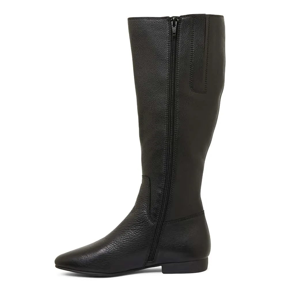 Keaton Boot in Black Leather