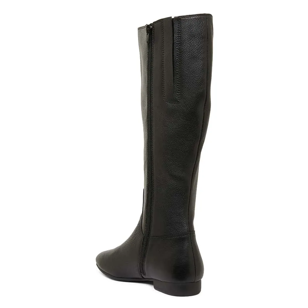 Keaton Boot in Black Leather