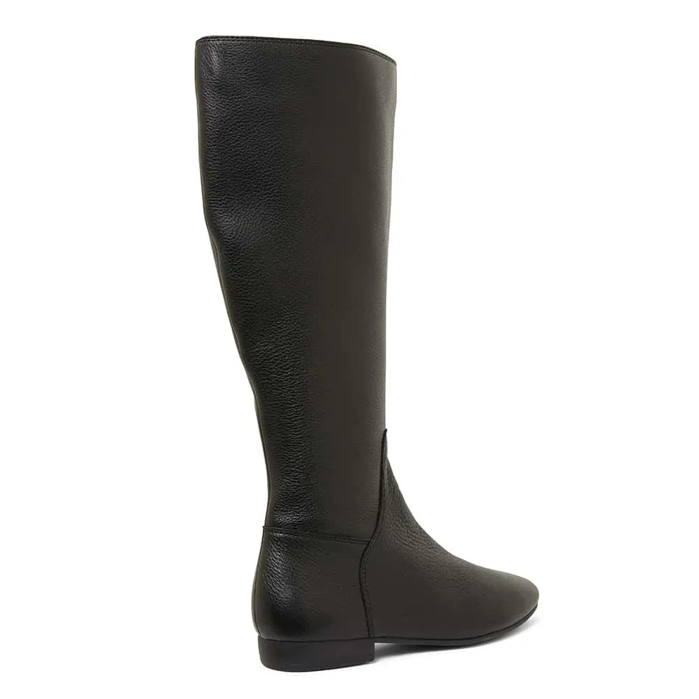 Keaton Boot in Black Leather