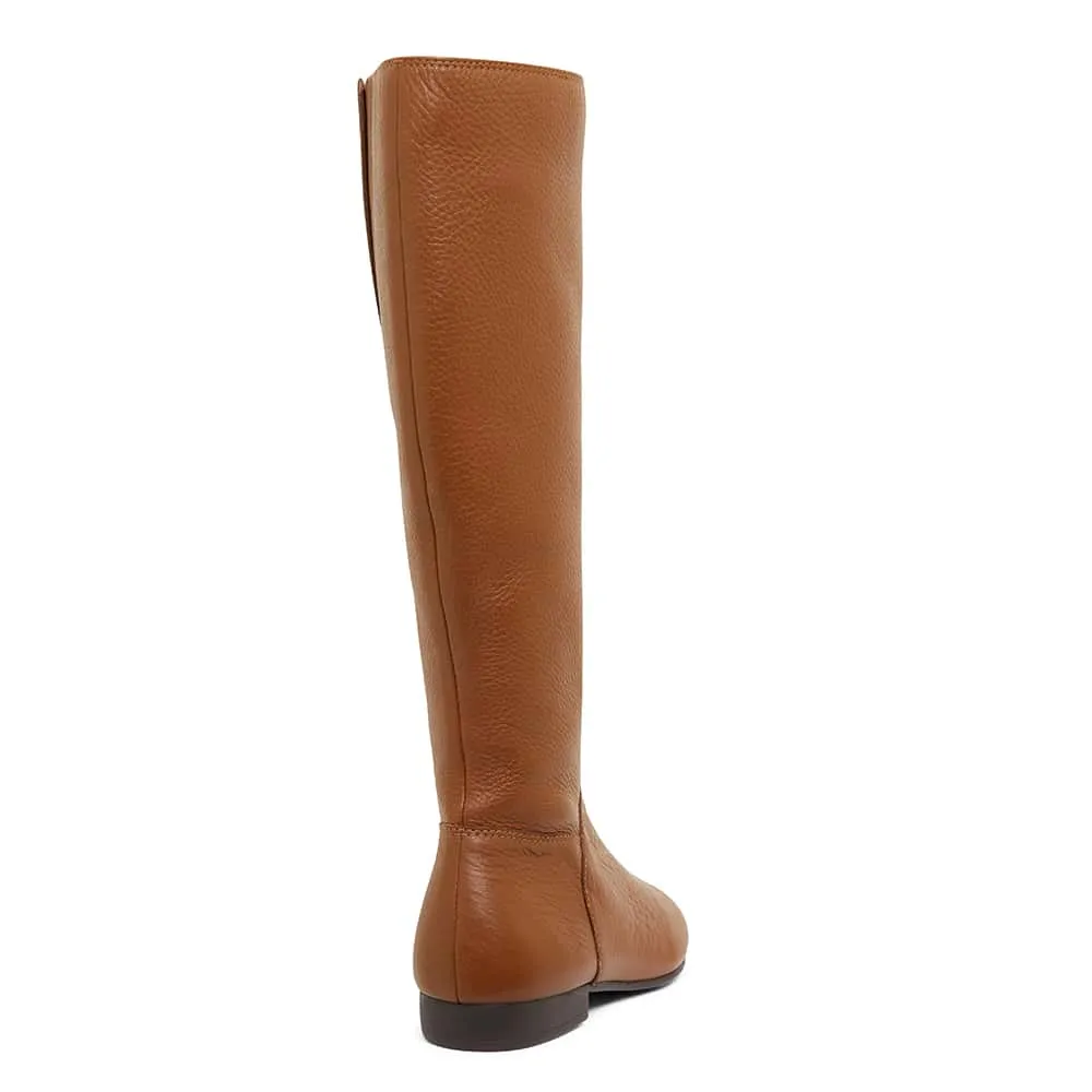 Keaton Boot in Mid Brown Leather