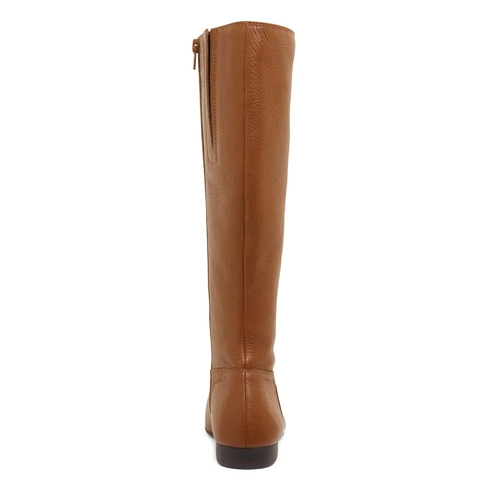 Keaton Boot in Mid Brown Leather