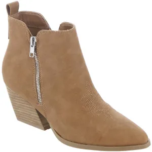 Kiki  Womens Pointed Toe Faux Leather Booties