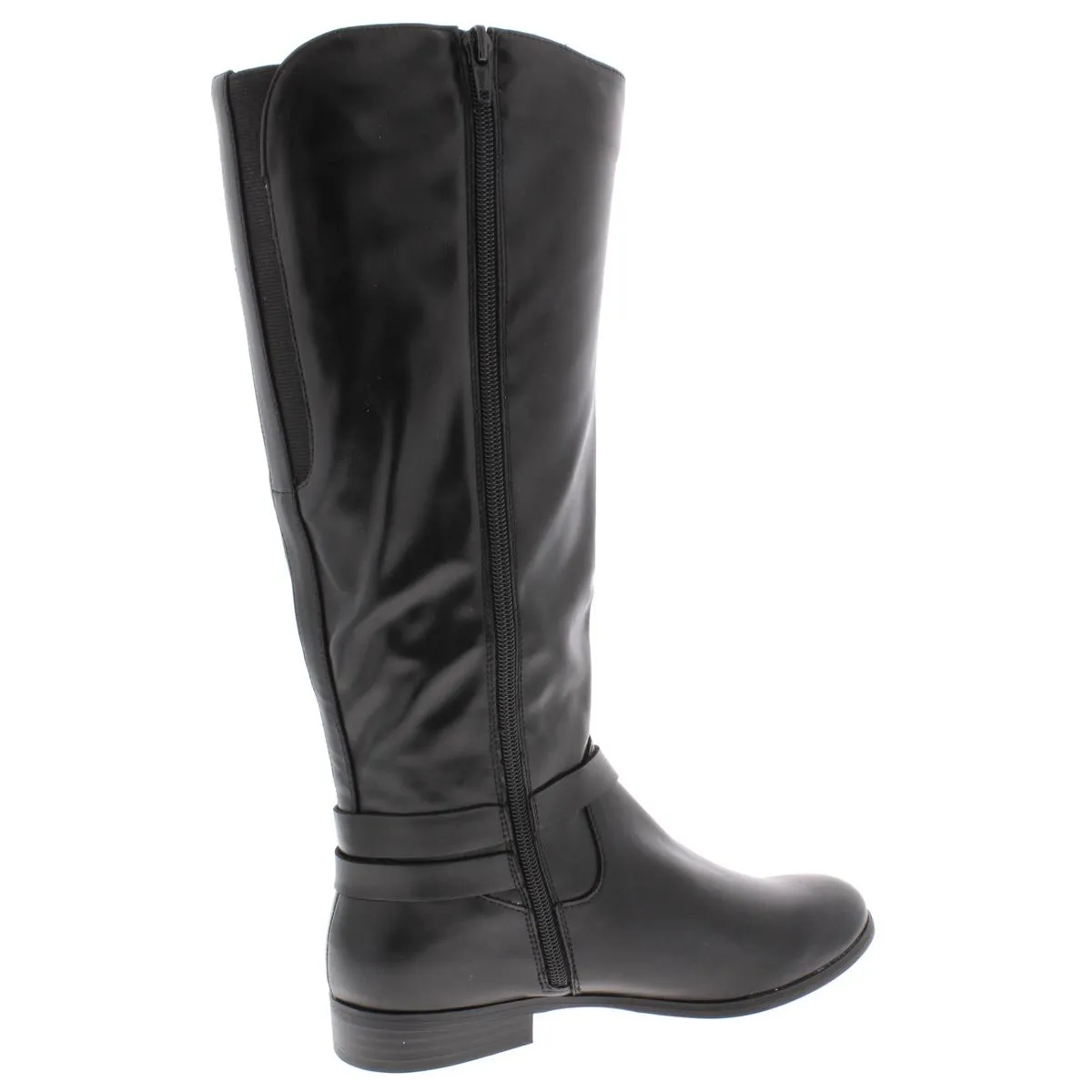 Kindell Womens Faux Leather Round Toe Riding Boots