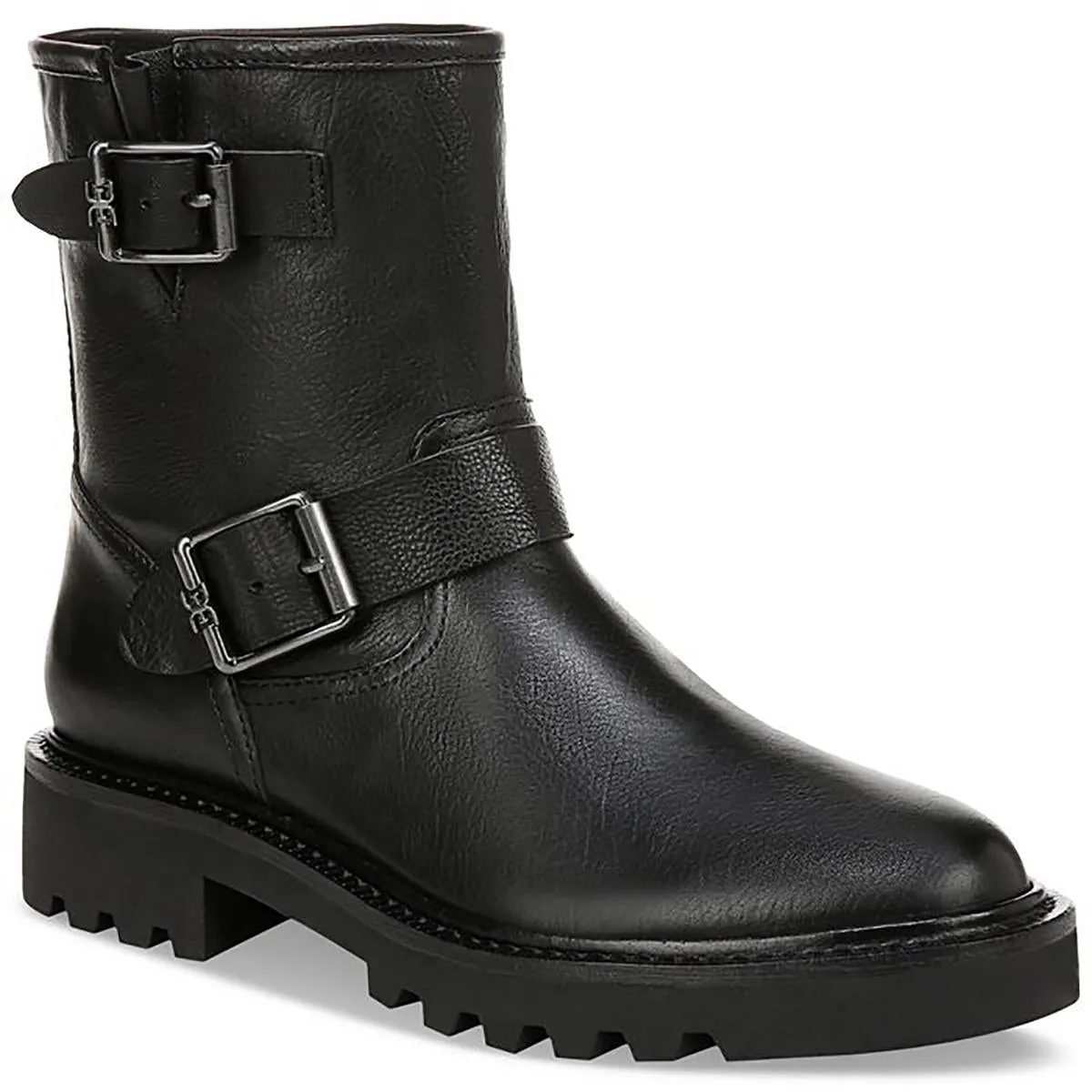 Kinsley Womens Leather Pull On Ankle Boots