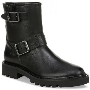 Kinsley Womens Leather Pull On Ankle Boots
