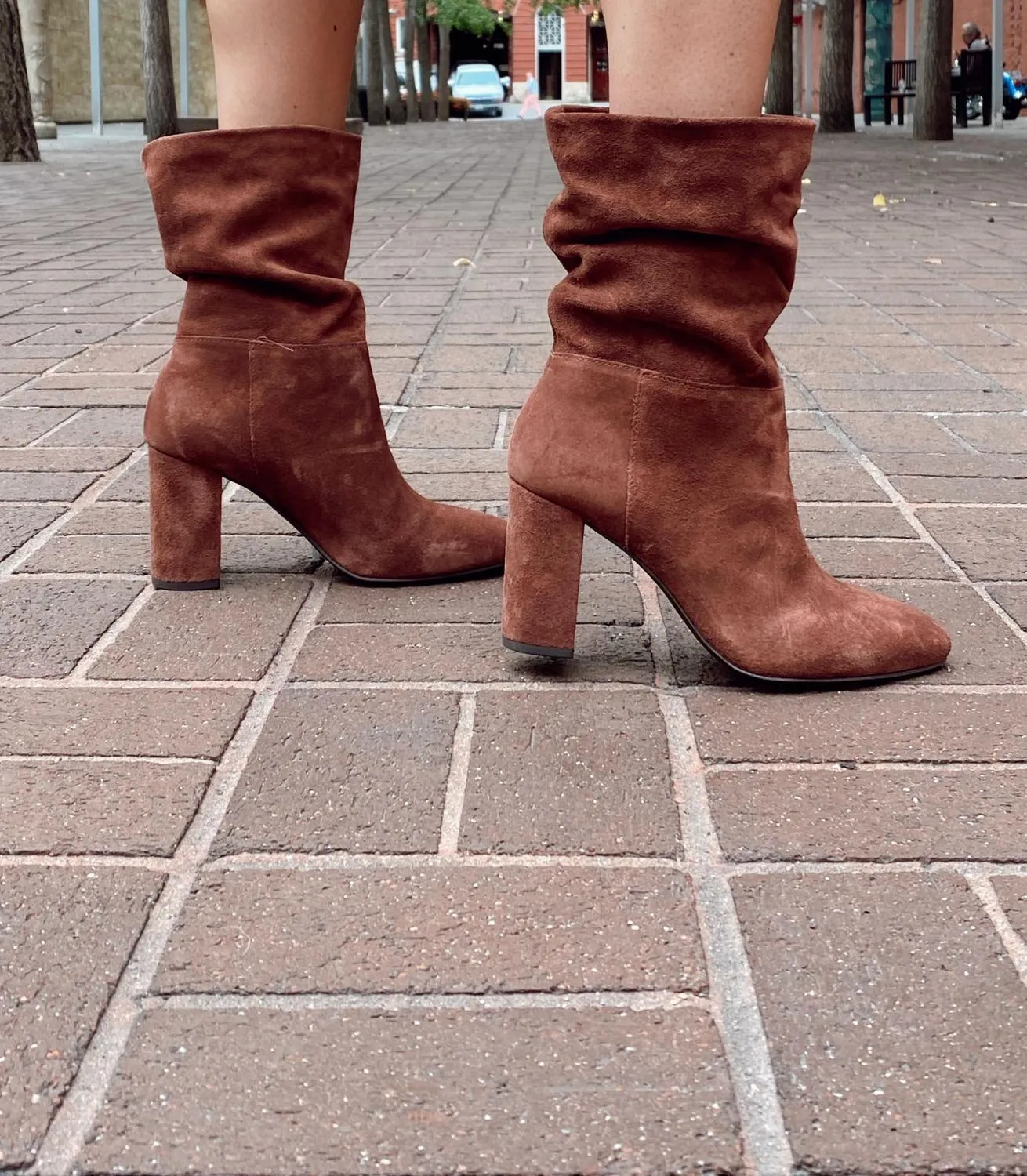 Kipper Split Suede Boot In Honey Brown