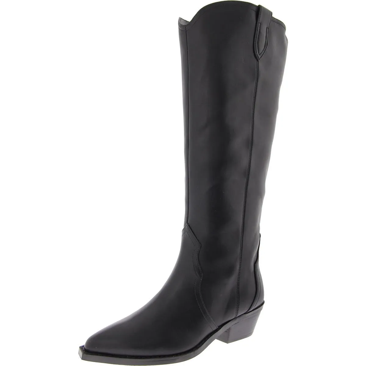 Kit Womens Faux Suede Knee-High Cowboy, Western Boots