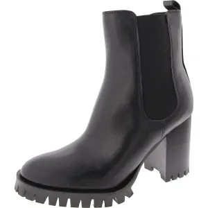 Kort 3 Womens Faux Leather Zip Up Ankle Boots
