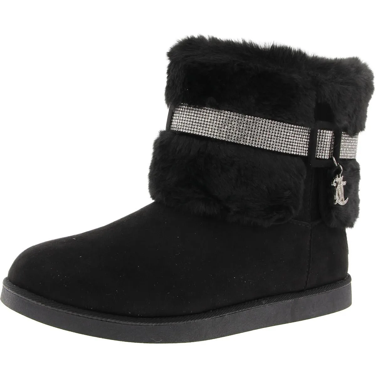 Kursive Womens Faux Fur Faux Suede Booties