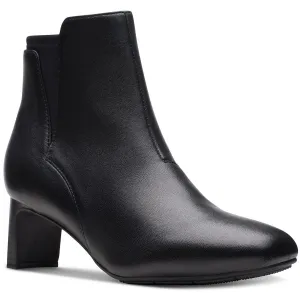 Kyndall Faye Womens Leather Ankle Booties