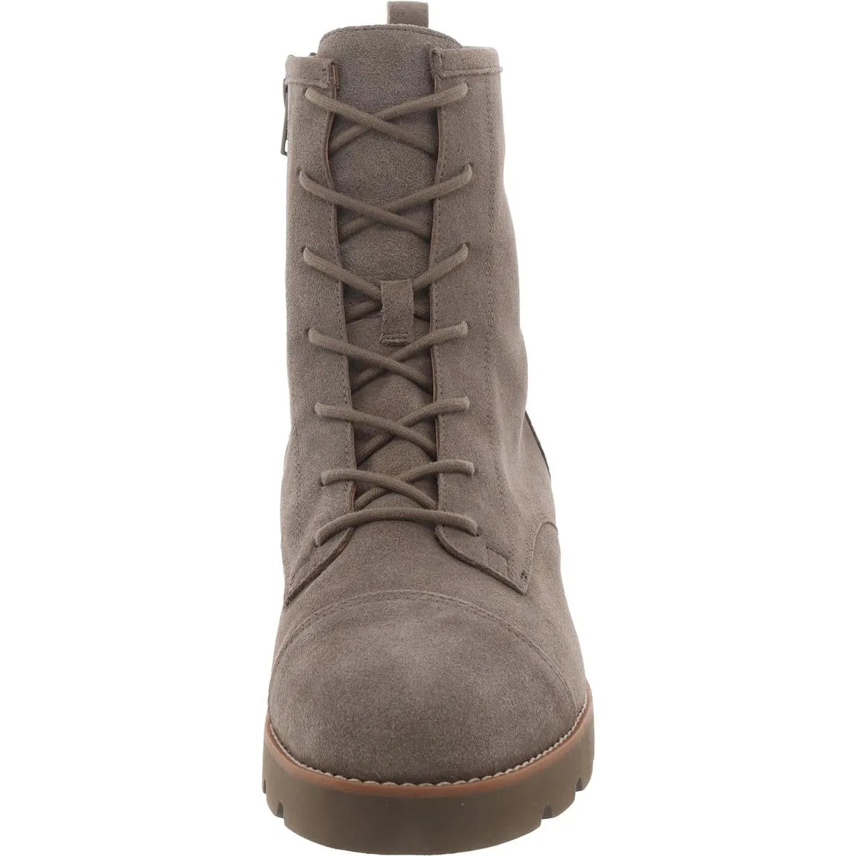 Lani II Womens Block Heel Combat & Lace-Up Boots