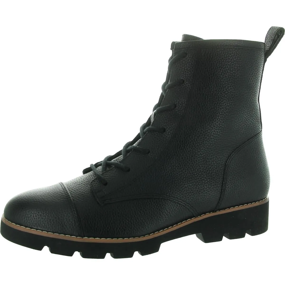 Lani II Womens Block Heel Combat & Lace-Up Boots