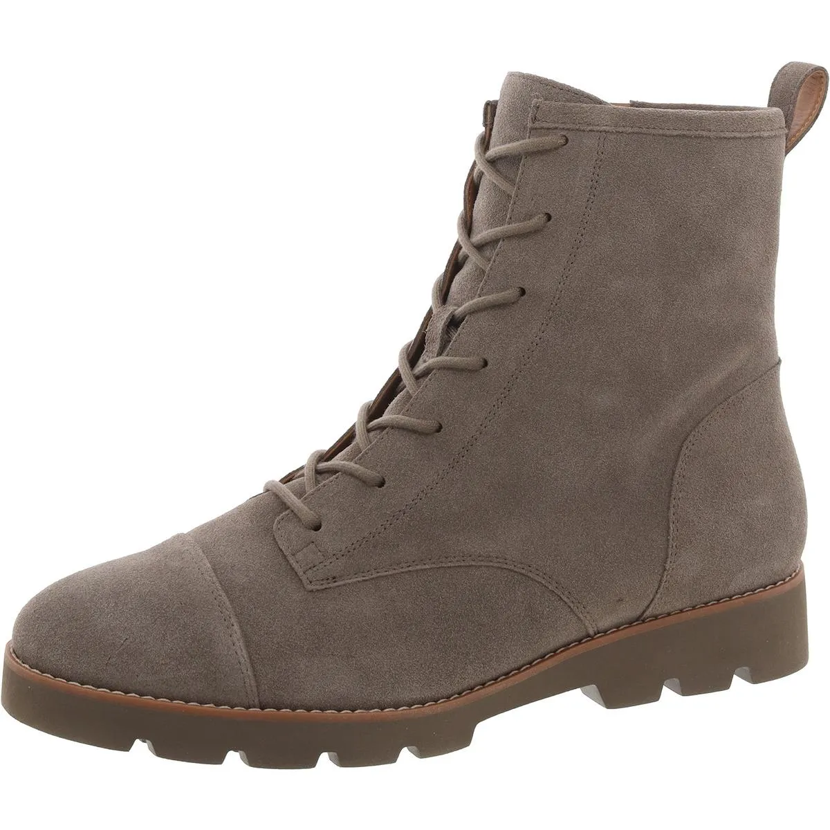 Lani II Womens Block Heel Combat & Lace-Up Boots