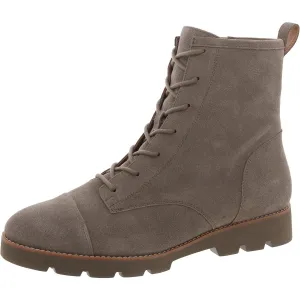 Lani II Womens Block Heel Combat & Lace-Up Boots
