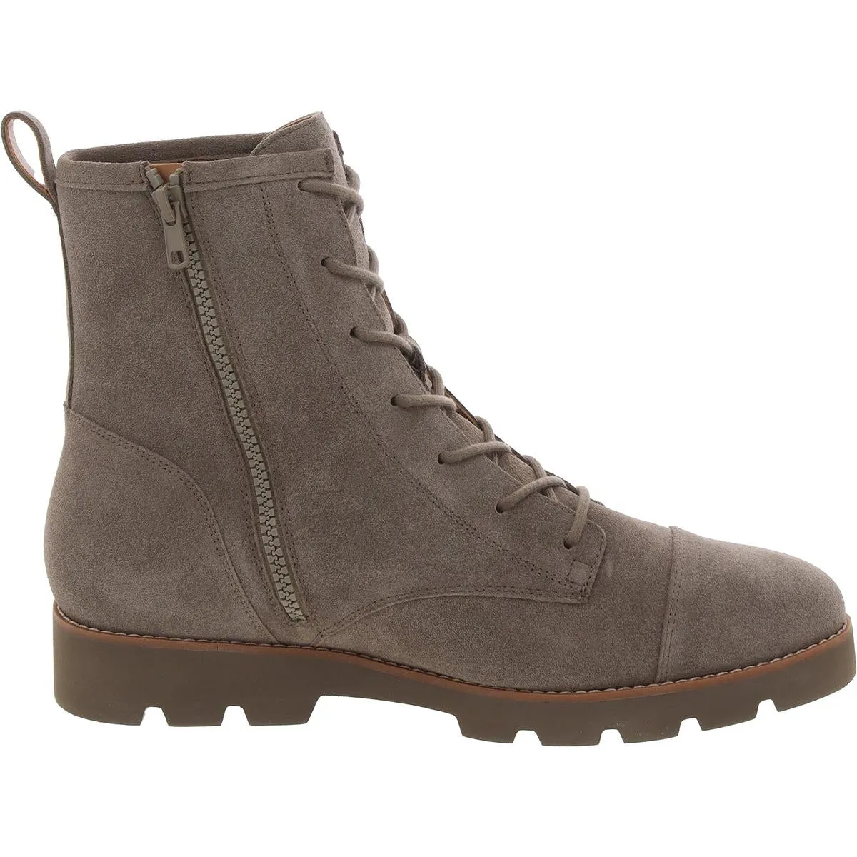 Lani II Womens Block Heel Combat & Lace-Up Boots