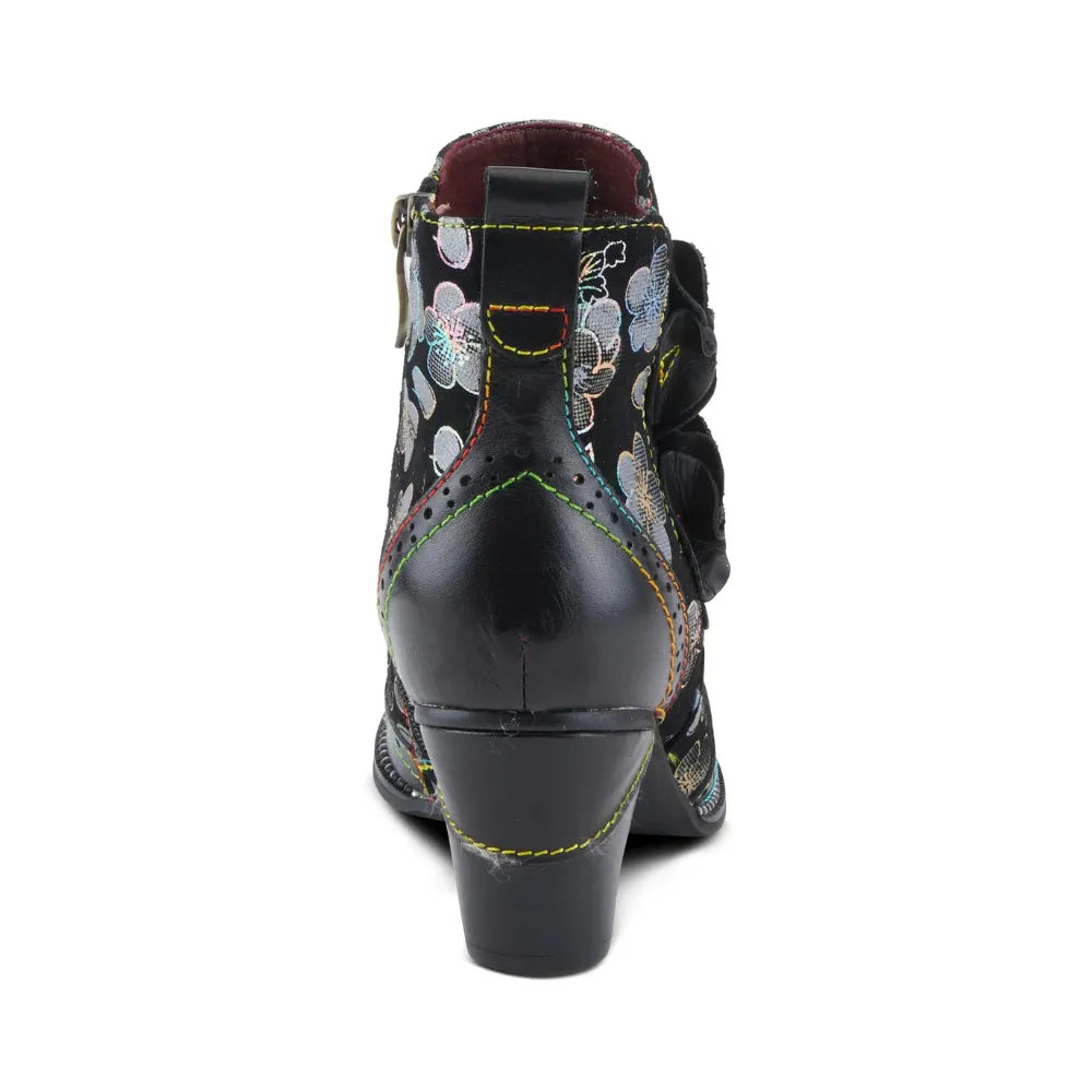 L'artiste By Spring Step Glynn Black Multi Leather Boot (Women's)