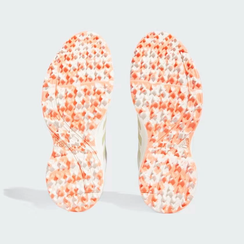 New Women's Adidas Tech Response SL3 Golf Shoes - White/Coral Mesh, Padded Strap, Smooth Finish