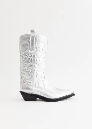 Latest Invention Mid Shaft Embroidered Western Boots Secure feature offer Perfect At Home, Leather Tote Bag For Work