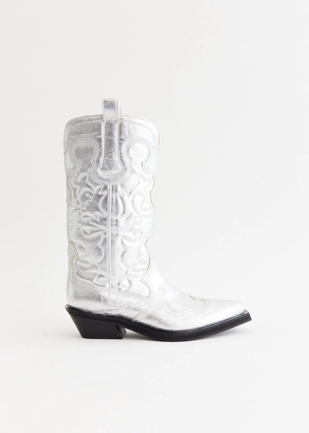 Latest Invention Mid Shaft Embroidered Western Boots Secure feature offer Perfect At Home, Leather Tote Bag For Work