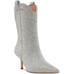 Leigha Rhinestone Womens Rhinestone Man Made Cowboy, Western Boots