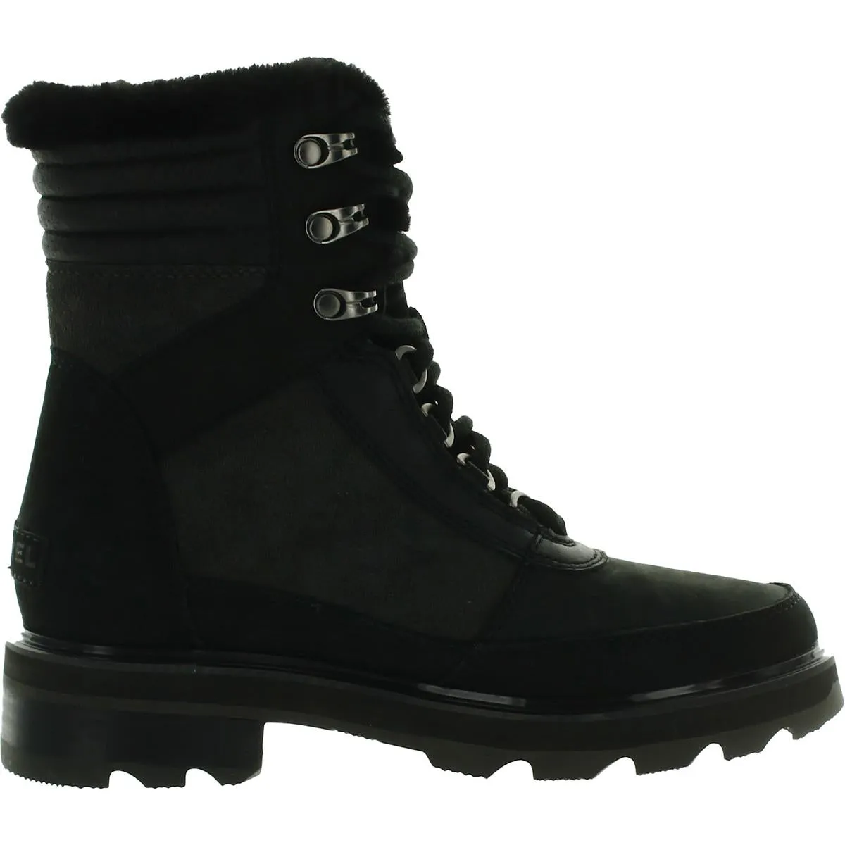 Lennox Lace Cozy STKD WP Womens Leather Waterproof Combat & Lace-up Boots